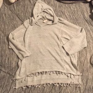 Tassel hem hoodie loungewear